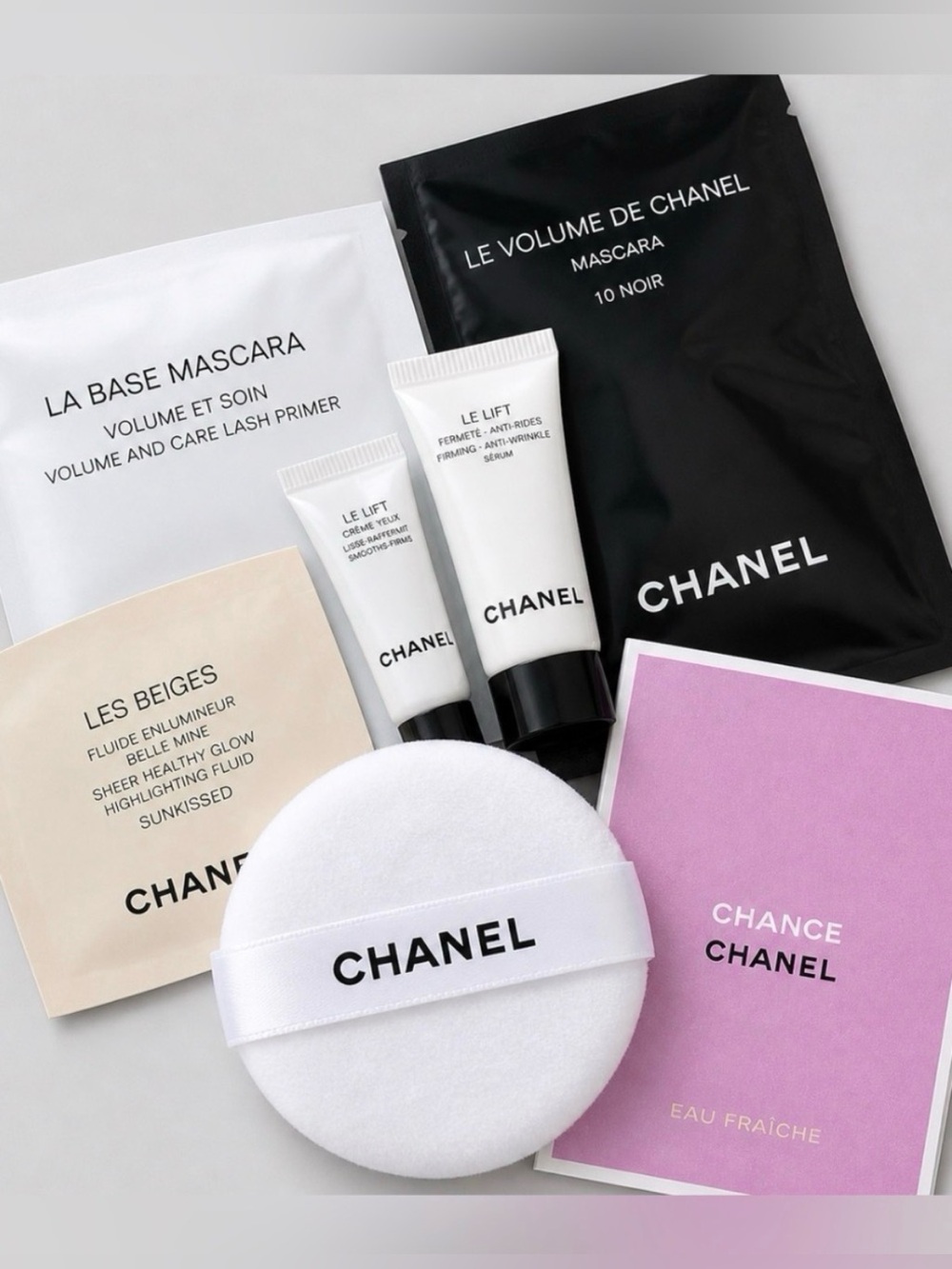 Chanel Luxury Beauty Bundle 7pc Set Perfume Skincare Makeup